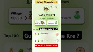 Seed Airdrop Listing  How To Join Guild In Seed Airdrop  Web 3 Games Seedairdrop airdrop crypto [upl. by Leafar796]