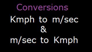 Math problem speed distance conversion of Kmhr to ms [upl. by Etnoled289]