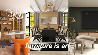 Styling 3 unique furniture pieces  furniture is art [upl. by Setarcos563]