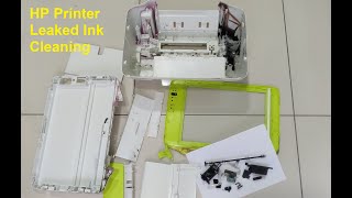 ScrapnRepair HP Deskjet Ink Advantage 2135 Leaked Ink Disassembly and Cleaning [upl. by Yclehc]