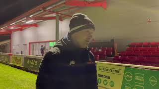 INTERVIEW  Kevin Wilkin on Boston United FA Trophy Defeat [upl. by Auburta366]