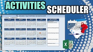 Learn How To Create This Yearly Activity Scheduler In Excel FREE Download Inside [upl. by Aara]