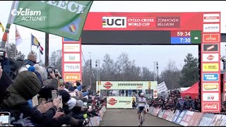 Cyclocross  Coupe du Monde  Zonhoven 2024  Et voilà le 10 sur 10 de Mathieu van der Poel [upl. by Sadoc]