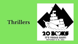 20Books Vegas 2022 Day 2  Thrillers [upl. by Eenot947]