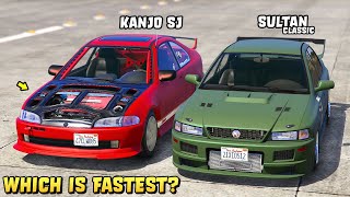 GTA 5  KANJO SJ vs SULTAN CLASSIC  Which is Fastest [upl. by Ornie104]