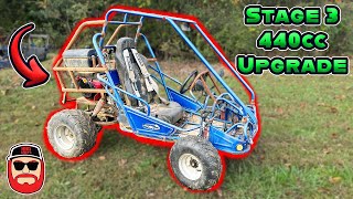 Built 440cc Big Block Install on a Go Kart [upl. by Nivlem]