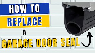 Garage Door Seal Replacement  Keep Mice out [upl. by Alberto]