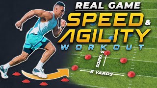 Ladder Game SPEED amp AGILITY Drills  Multidirectional Curvilinear SPRINTS [upl. by Esilahs]