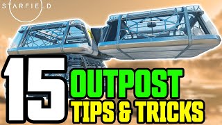 15 Tips for Outpost Building in Starfield that you NEED to Know  Ultimate Outpost Building Guide [upl. by Adelaida]