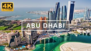 Abu Dhabi United Arab Emirates 🇦🇪  4K Drone Footage تصوير جوي مدينة ابو ظبي With Subtitles [upl. by Nereus]