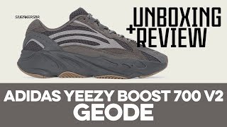 UNBOXINGREVIEW  adidas Yeezy Boost 700 V2 Geode [upl. by Uyr]