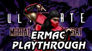 Ultimate Mortal Kombat 3 Arcade Ermac Playthrough 720p 60fps [upl. by Imeka]