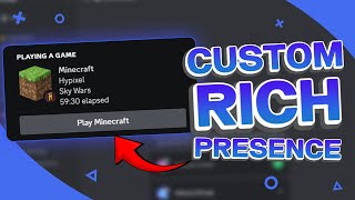 How to setup a custom rich presence on Discord in 2024 [upl. by Drucie]