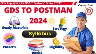 GDS TO POSTMAN EXAM 2024 SYLLABUS PATTERN ELIGIBILITY BOOKS GDS TO POSTMAN STUDY MATERIAL [upl. by Smallman]