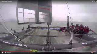 Ben Ainslie somersault on AC45 [upl. by Grassi]