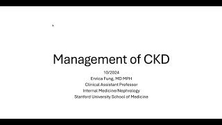 Management of Chronic Kidney Disease Considerations for Research [upl. by Dowski]