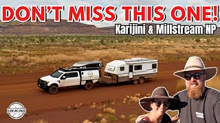 OUR FAVORITE NATIONAL PARK IN AUSTRALIA KARIJINI amp MILLSTREAM  Caravanning Australia E95 [upl. by Eener]