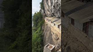 A house nestled between cliffs travel chinatourism discoverchina chinatravel [upl. by Mazurek]