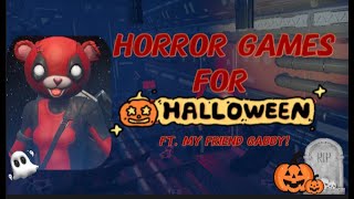 Horror Game For Halloween Featuring My Friend Gabby 😃 [upl. by Jeuz]