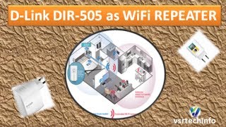 Configure Dlink DIR 505 as Repeater  How to setup DLink DIR505 as Repeater  Dlink WiFi Repeater [upl. by Artaed]