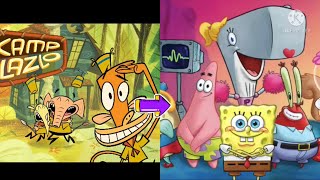 Camp lazlo theme song but with SpongeBobGacha club animation parody Cartoon Network x Nickelodeon [upl. by Yukio]