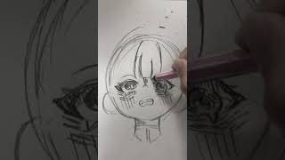 ある絵画メイキング イラスト メイキング動画 イラスト制作 drawing illustration art アナログイラスト 不登校 [upl. by Atnamas]