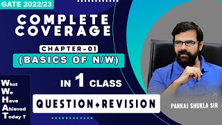 GATE202223 Complete Coverage chapter 01 Basic of NW in 1 class  Question  Revision [upl. by Humbert]