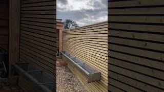 Top down hands free installation of slatted fence  cladding [upl. by Kei]