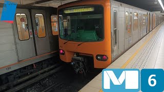 Metro Stib Trajet ligne 6 RoiBaudouin à Elisabeth Mx U5 M5 Bombardier Alstom n°413414405406 [upl. by Frendel]