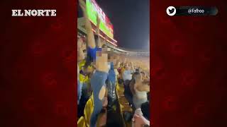 Aficionada de Tigres Twitter Video haciendo topless tras gol de Gignac en el Universitario [upl. by Harri]