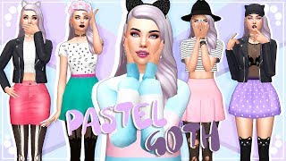 PASTEL GOTH LOOKBOOK  CC LIST  The Sims 4  Create a Sim [upl. by Ozne342]