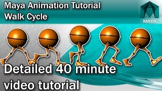 Maya Walk Cycle Tutorial  Complete  Character Animation Tutorial [upl. by Ailehpo]