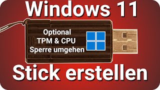 Windows 11 USB Stick erstellen 😊 [upl. by Llerihs]