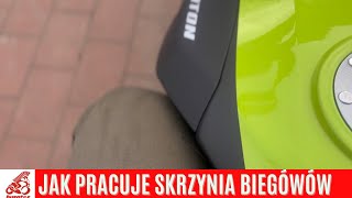 Jak pracuje w nowym motorowerze skrzynia biegów po wymianie oleju na Liqui Moly 10 W40 Street [upl. by Htrap]