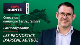 Pronostics Quinté PMU  100 Quinté du Dimanche 1er septembre à ParisLongchamp [upl. by Schick]