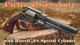 Pietta 1858 Remington New Model Navy with Howell 38 Special Conversion Cylinder [upl. by Hein]