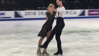 HubbellDonohue SP Practice  Skate America 2018 [upl. by Aremaj669]