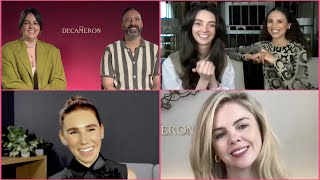 THE DECAMERON Cast Interview Tony Hale Zosia Mamet SaoirseMonica Jackson Tanya Reynolds Netflix [upl. by Ailyt]