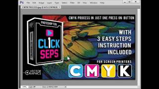 1 CLICK SEPS CMYK PROCESS 4 COLORS [upl. by Shabbir]