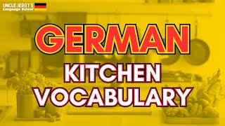 Kitchen vocabulary in German  Kitchen words in German [upl. by Llennehc]