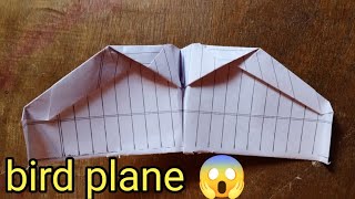 best flying plane like bird now to make notebook bird plane paper airplane best plane [upl. by Nolak]