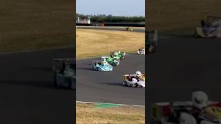 Go karts racing at snetterton race track snetterton racing race gokart [upl. by Eenaffit]