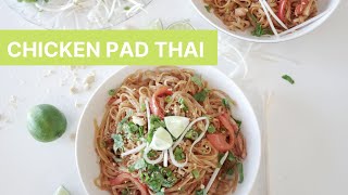 Easy Chicken Pad Thai Recipe How to make Pad Thai [upl. by Eceinart]