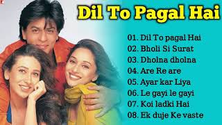 Dil To Pagal Hai Song All Song  Shah Rukh Khan Madhuri Karisma  Lata Mangeshkar Udit Narayan [upl. by Virgilio141]