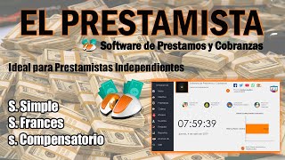 EL PRESTAMISTA  Software de Prestamos y Cobranzas [upl. by Mulford]