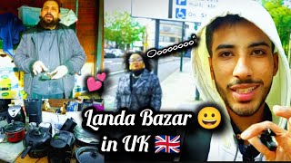 Landa Bazar in UK 🇬🇧  visit of landa Bazar with jutt vlogs ✌️😍😍 [upl. by Nappie573]