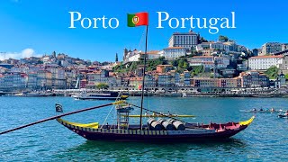 A summer walking tour in Porto Portugal  River view and skyline of Porto [upl. by Laynad]