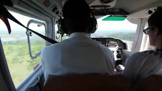 Maya Island Air  Landing at Dangriga Airstrip Belize [upl. by Llertniuq]