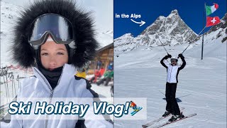 Ski holiday vlog 2023 Cervinia Italy  skiing in the Alps [upl. by Atiras783]