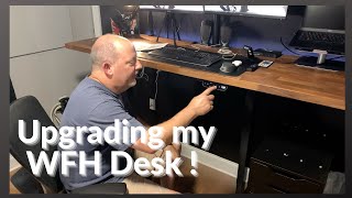 Upgrading my WORK FROM HOME desk with a Vivo Dual Motor standing desk [upl. by Atinor]